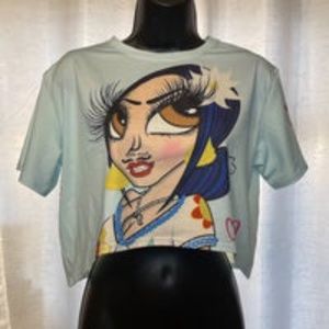 Sand One Frida Kahlo Crop Top - LARGE